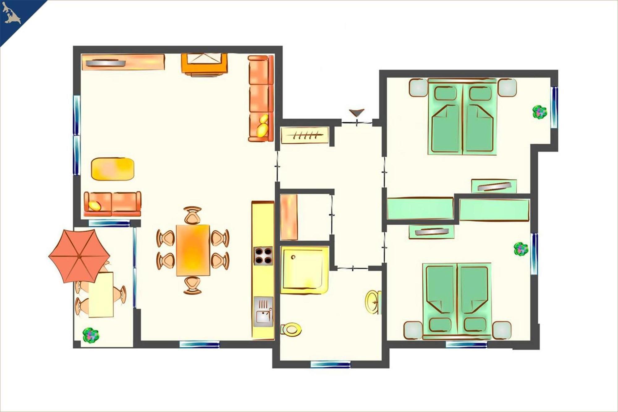 Villa Doris Whg 3 Flora 塞巴特黑灵斯多夫 外观 照片